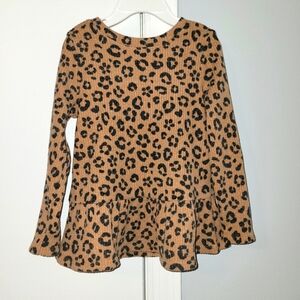 Cat & Jack 3T Long Sleeve Leopard print Tee